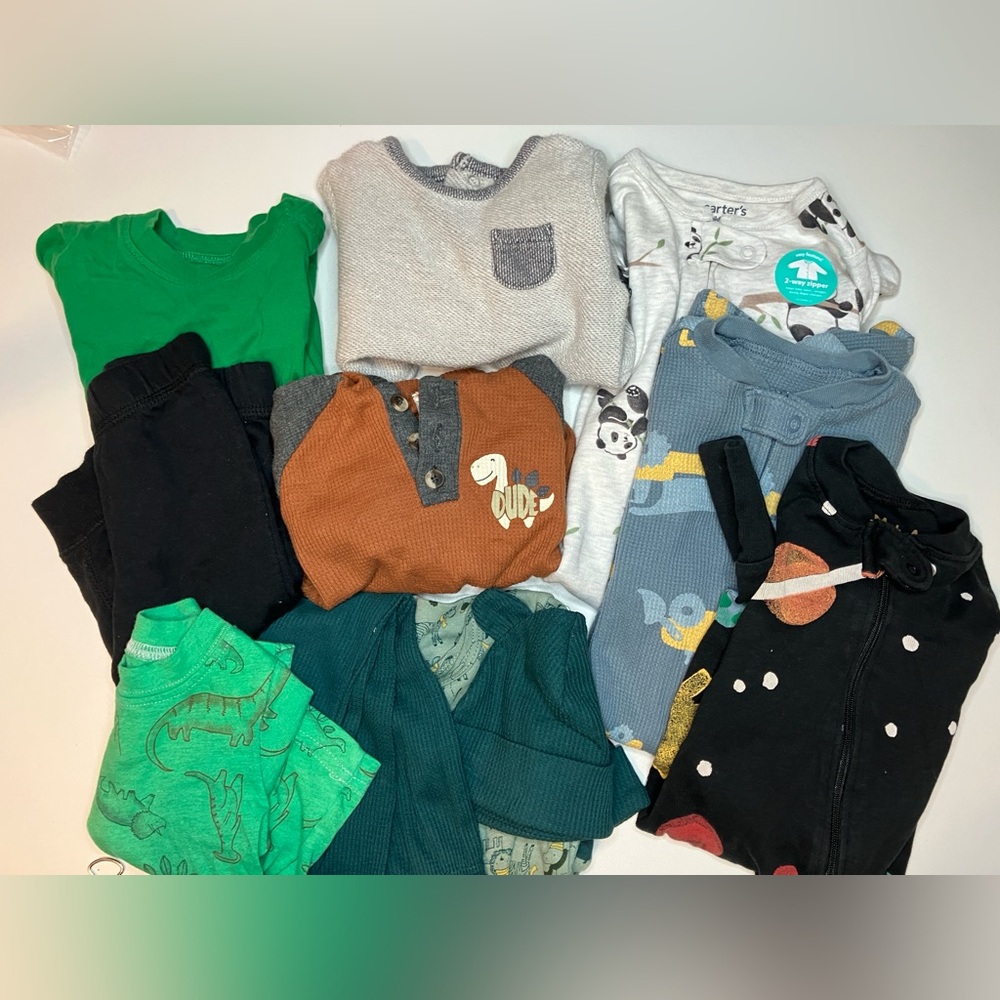 11 Piece Baby Clothes Boy Leaning 3-6 Months Bundle